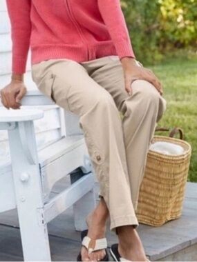 LL Bean Roll Up Favorite Fit Cargo Pants, 14